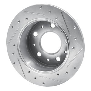 Ram Promaster 2500 Brake Rotor (1) - Rear Left - R1 Concepts - Drilled & Slotted - Silver - `14-`21